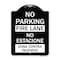 Signmission No Parking Fire Lane No Estacione Zona Contra Incendio Heavy-Gauge Alum, 24" x 18", BW-1824-23729 A-DES-BW-1824-23729 - alternate 1